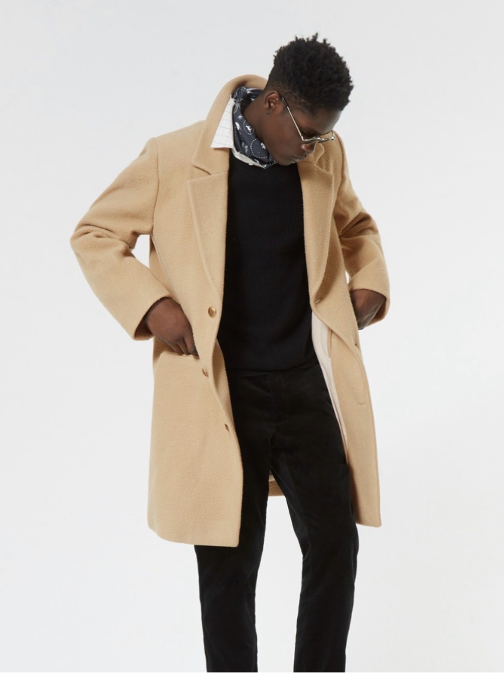 Maison Kitsuné | Shaggy Tornado Overcoat | Small